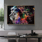 tableau lion street art