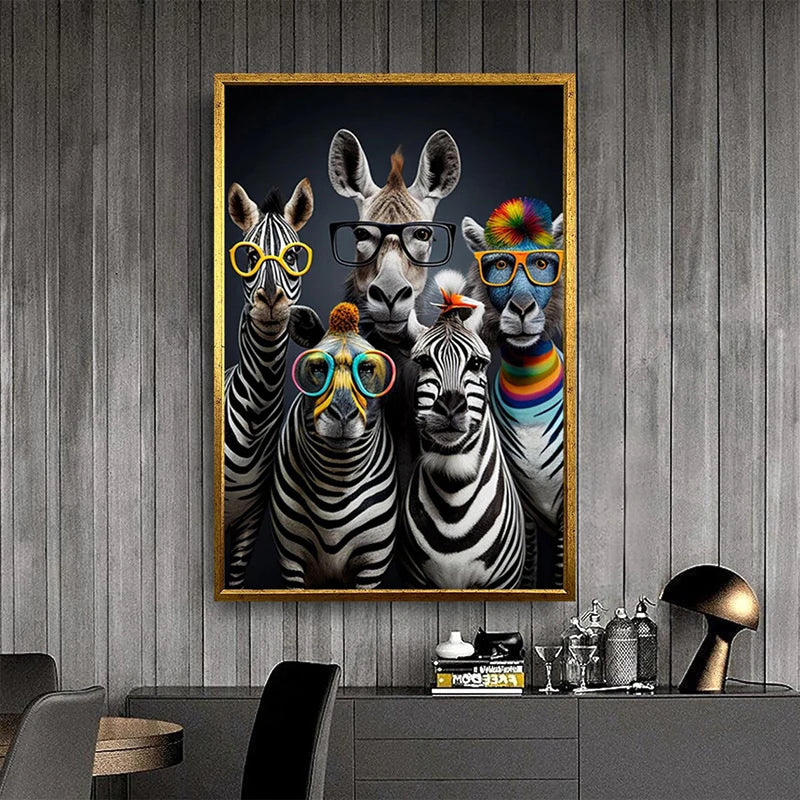 toile zebre coloré