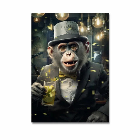 tableau deco singe