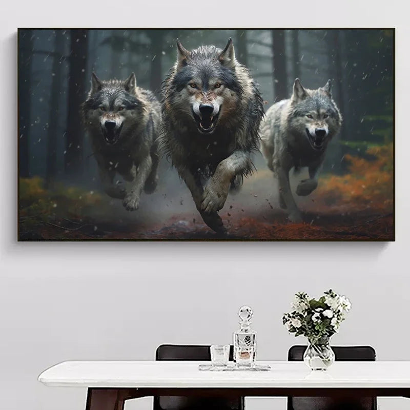 grand tableau loup