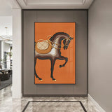 toile cheval décorative