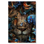 tableau deco lion