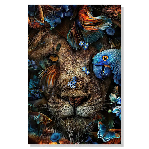 tableau deco lion