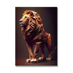 tableau lion origami