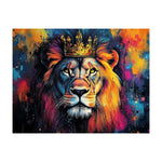 lion tableau couleur