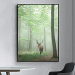 tableau décoratif cerf