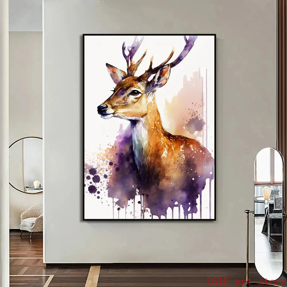 tableau cerf 