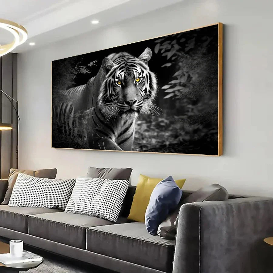 tigre blanc tableau