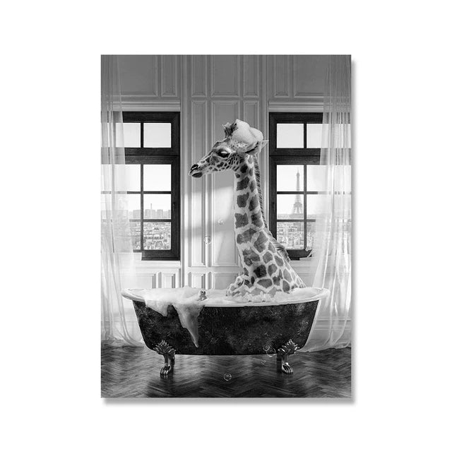tableau de girafe