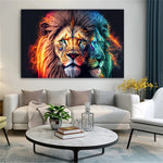 toile lion