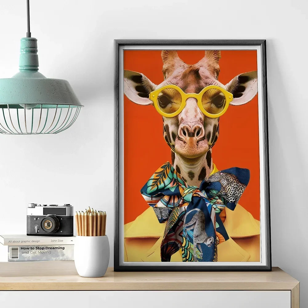 tableau girafe