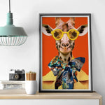 tableau girafe