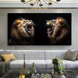 decoration murale lion