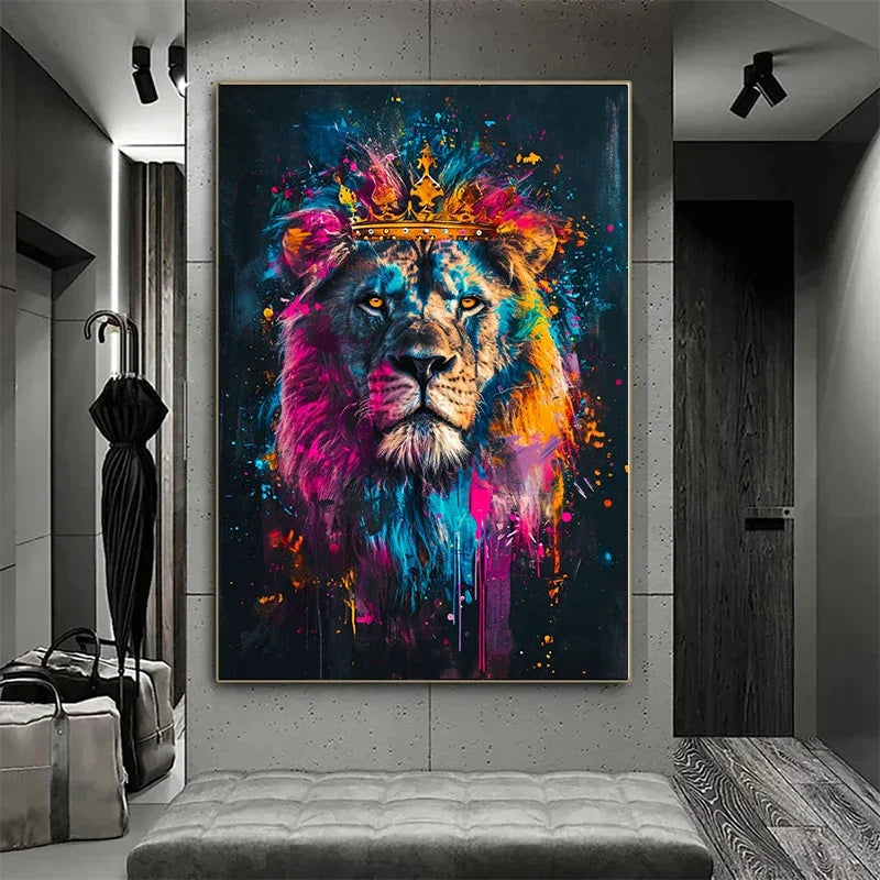 tableau lion design