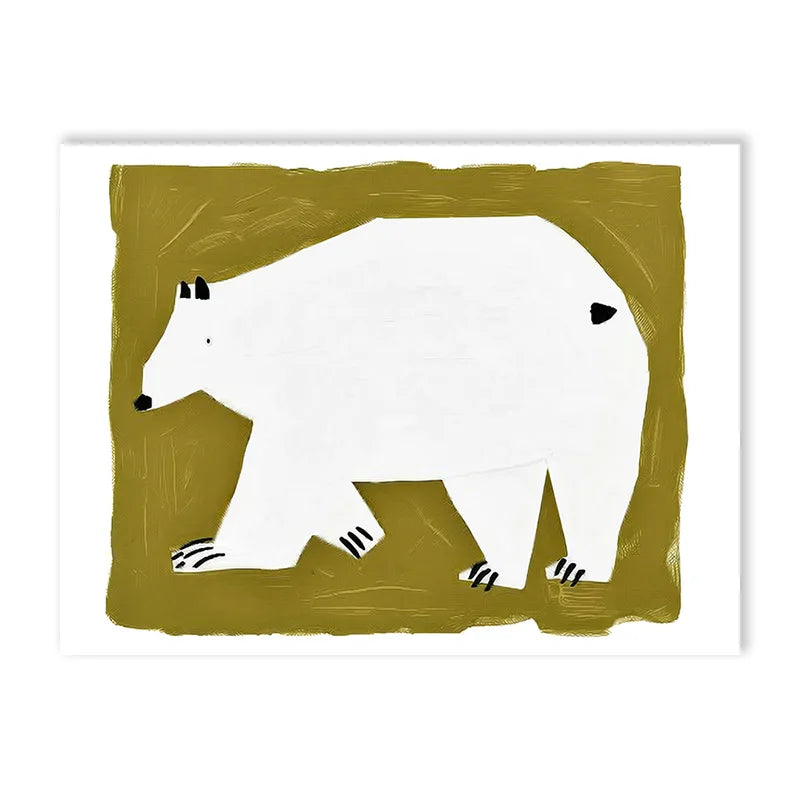 toile ours blanc