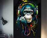 cadre singe pop art