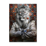 tableau moderne lion