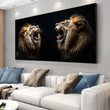 cadre decoratif lion