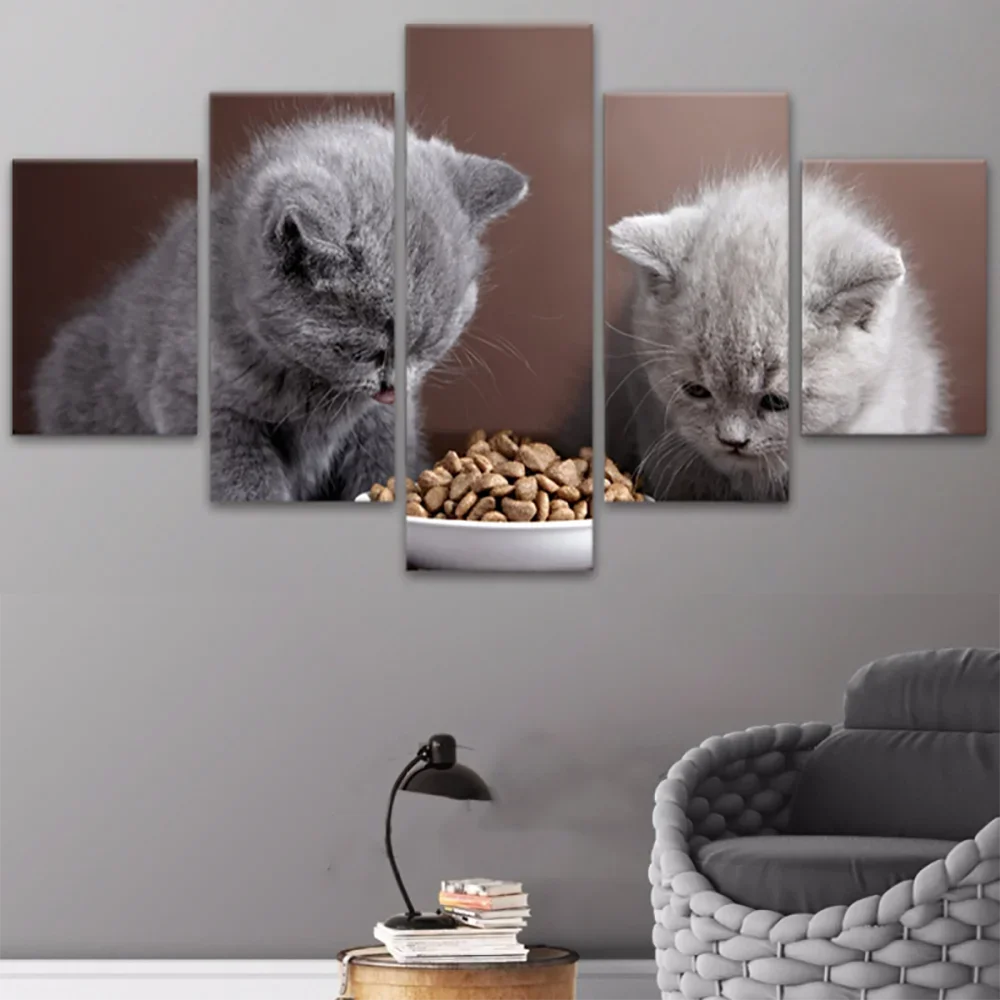 tableau chat gris