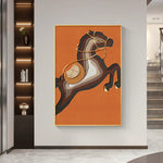toile avec motif de cheval