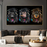 tableau trois singes