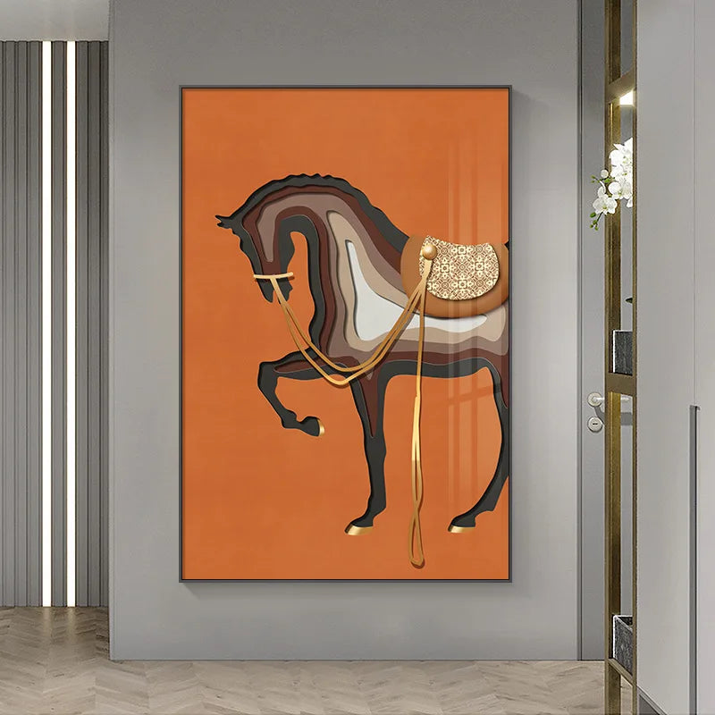 cadre photo cheval élégant