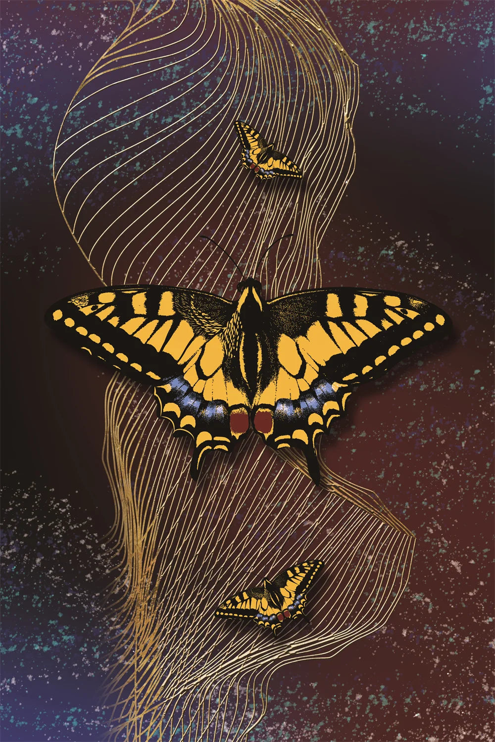 tableau en ailes de papillon