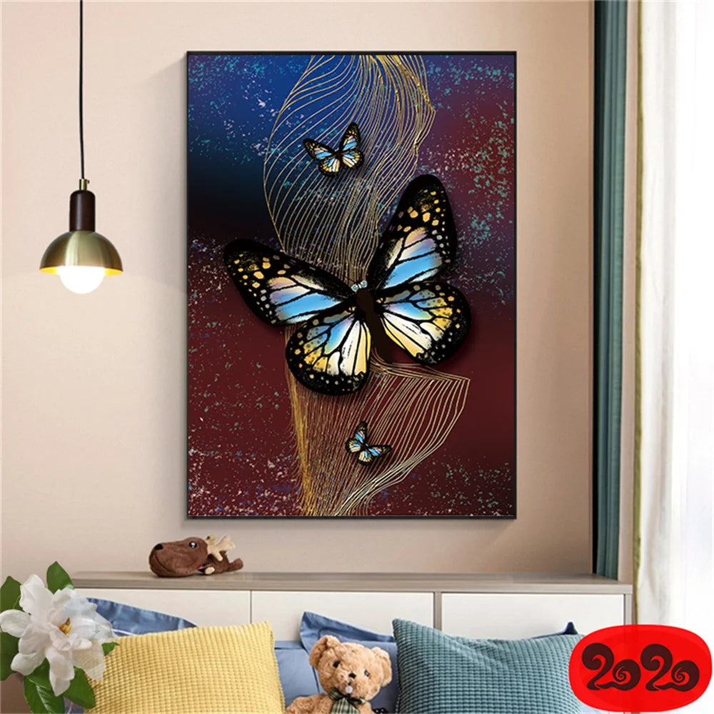 tableau en ailes de papillons