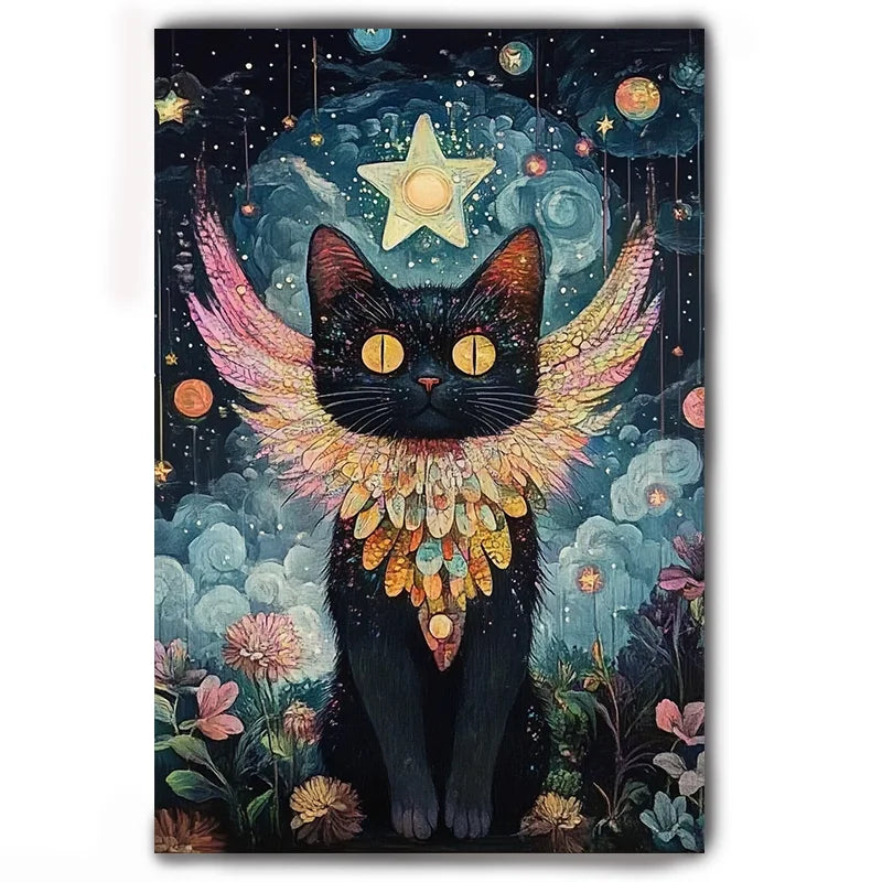 peinture tableau chat