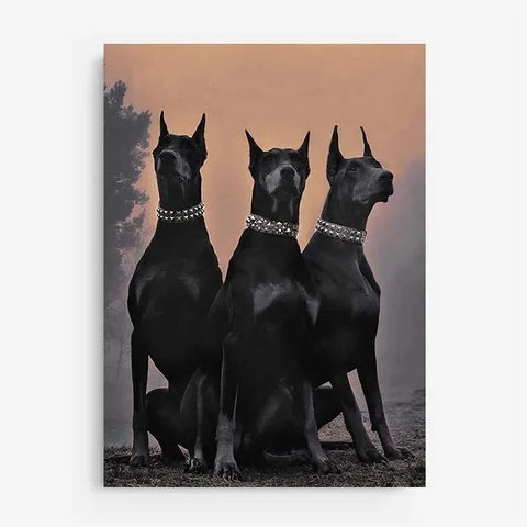 photo chien tableau