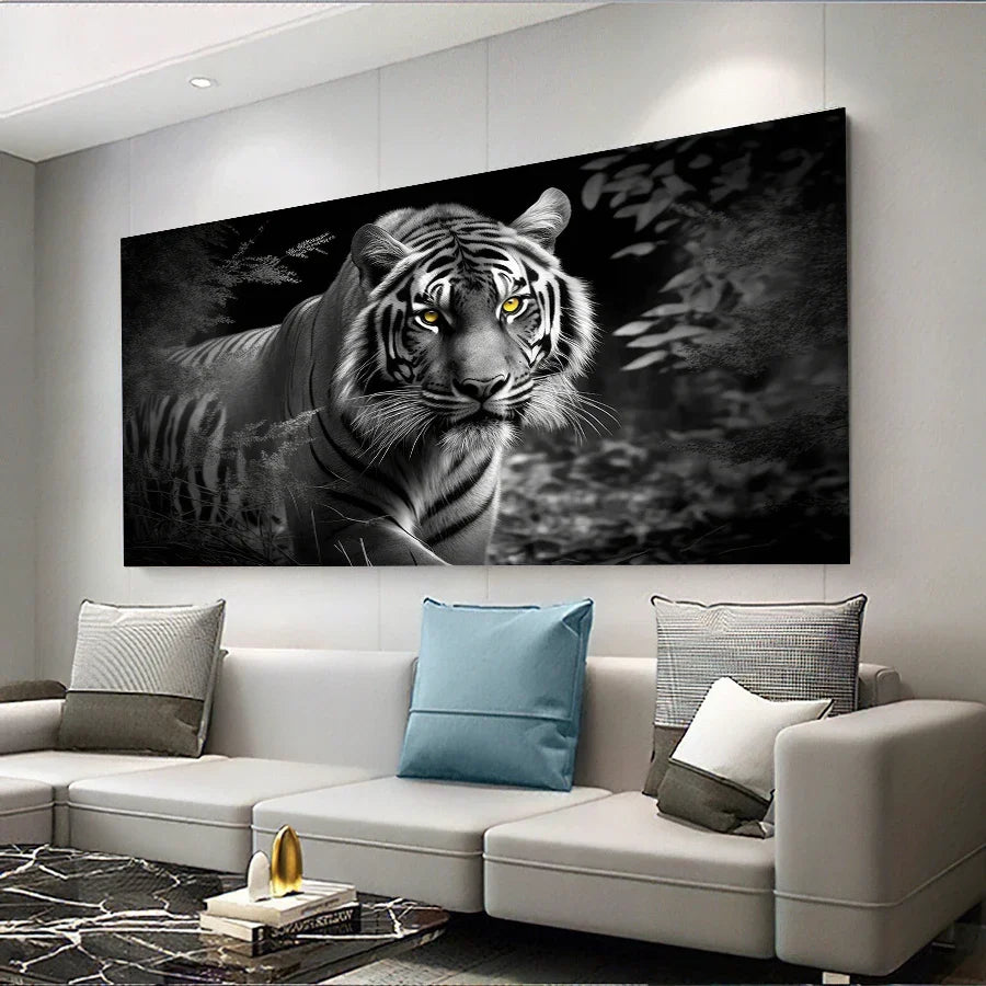 tigre blanc tableau