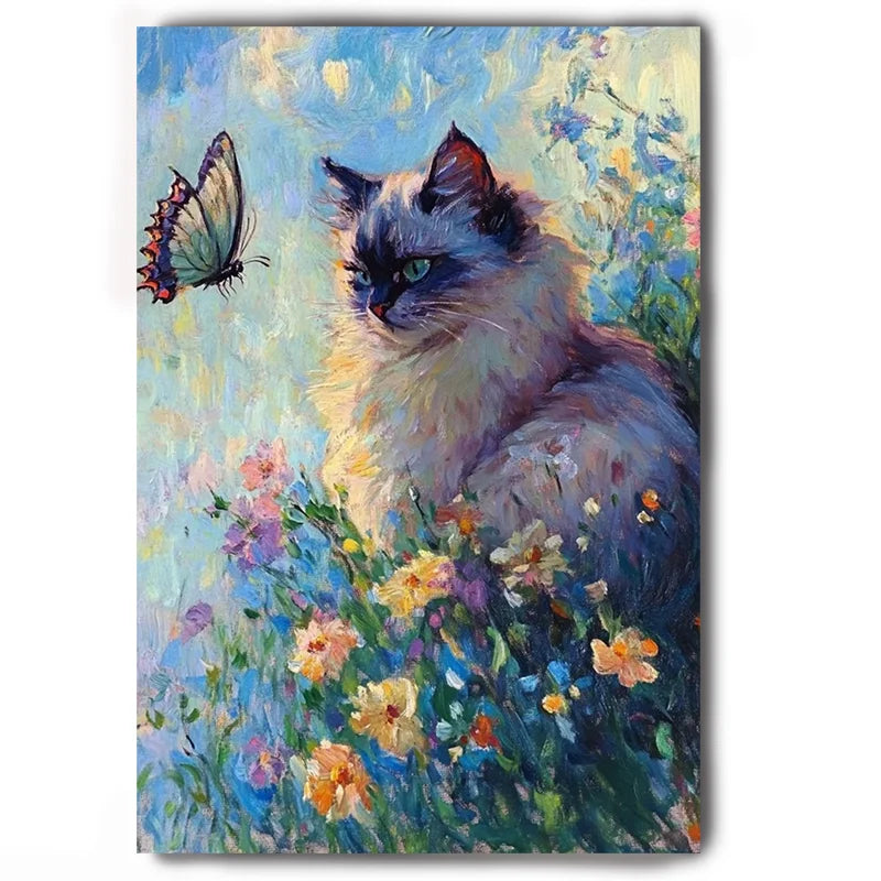 tableau peinture chat