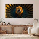 toile décorative lion