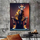 tableau girafe fun