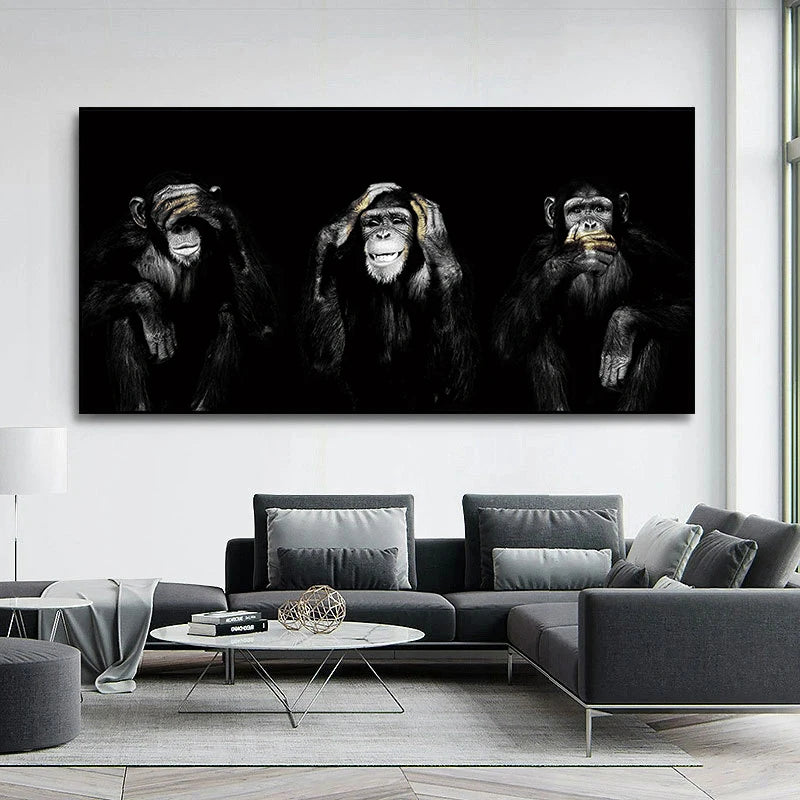 toile 3 singes