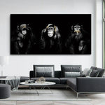 toile 3 singes