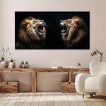 cadre mural lion
