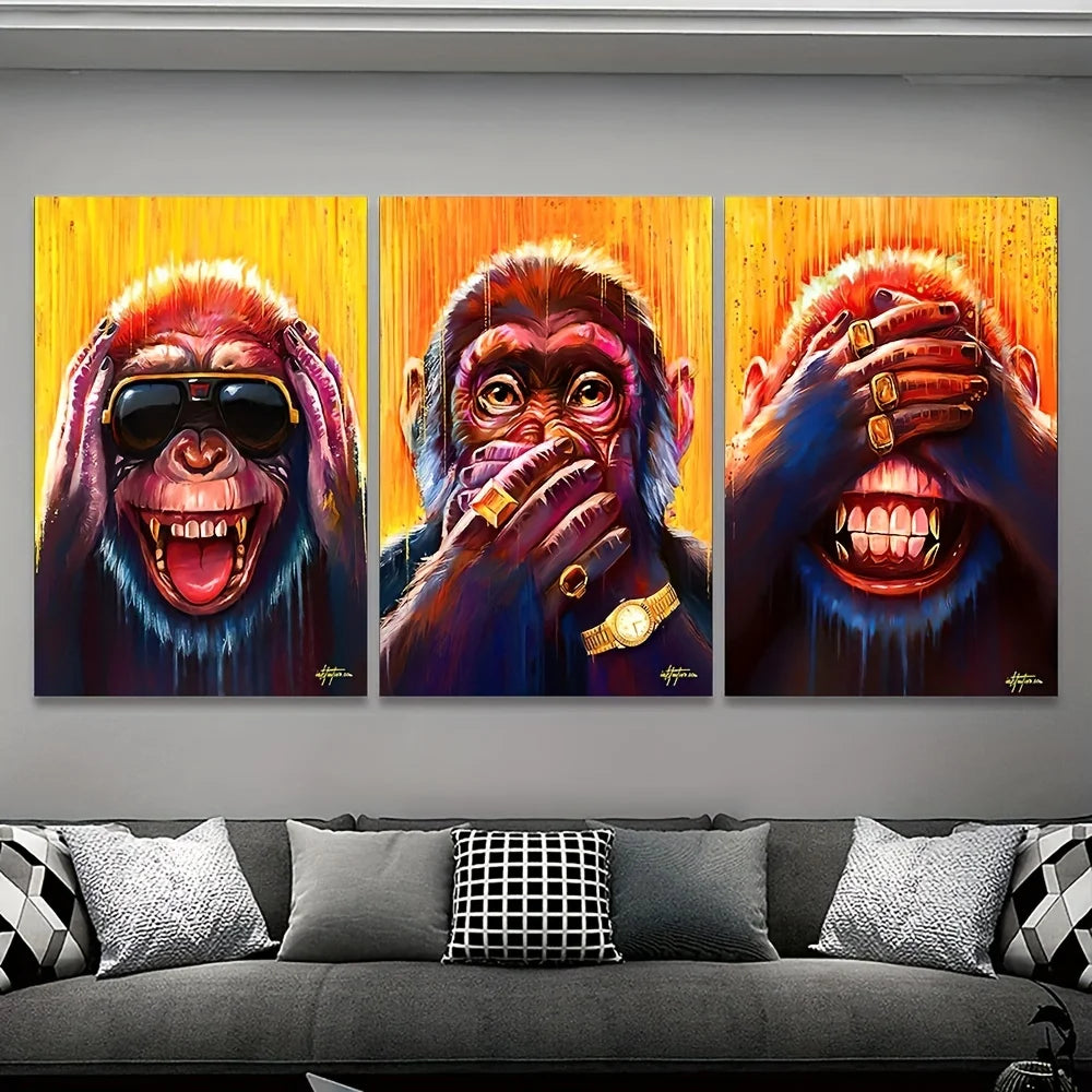 tableau des trois singes
