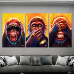tableau des trois singes