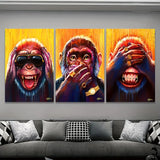 tableau des trois singes