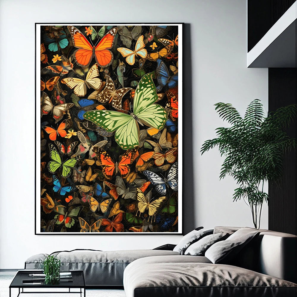 tableau peinture papillon 