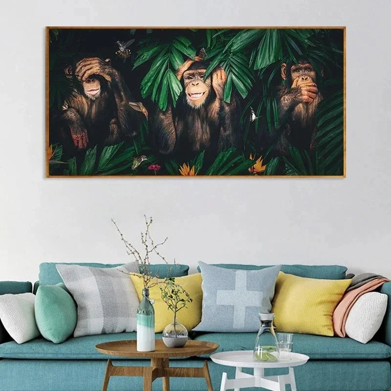 les trois singes tableau
